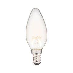 Ampoule LED Filament B35, culot E14, 6,5W cons. (60W eq.), 2700K Blanc Chaud 0
