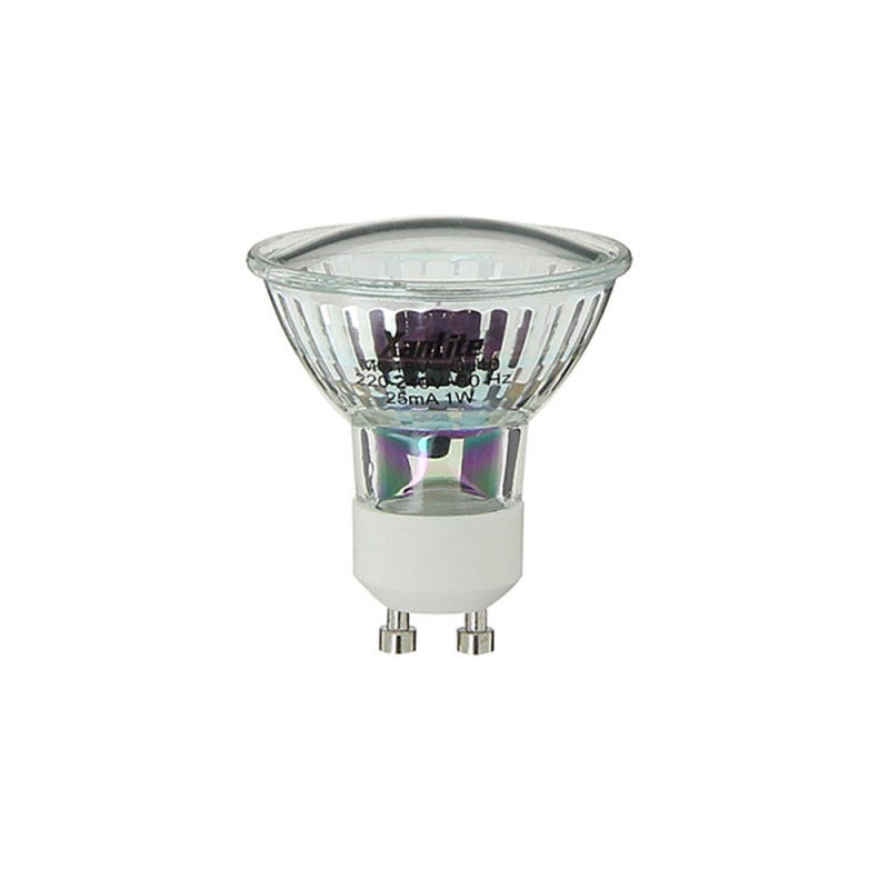 Xanlite - Ampoule LED spot, culot GU10, 1W cons. (N.C eq.), lumière Lumière verte - MG18V 0