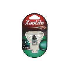 Xanlite - Ampoule LED spot, culot GU10, 1W cons. (N.C eq.), lumière Lumière verte - MG18V 3