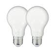 Lot x2 Ampoules à filament LED EDF, standard, opaque, culot E27, conso 8W eq. 75W, blanc chaud