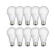 Lot de 10 Ampoules LED A60, culot E27, 9W cons. (60W eq.), lumière Blanc Chaud