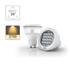 Ampoule LED spot, culot GU10, 4,5W cons. (35W eq), lumière blanc chaud 2