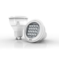 Ampoule LED spot, culot GU10, 4,5W cons. (35W eq), lumière blanc chaud