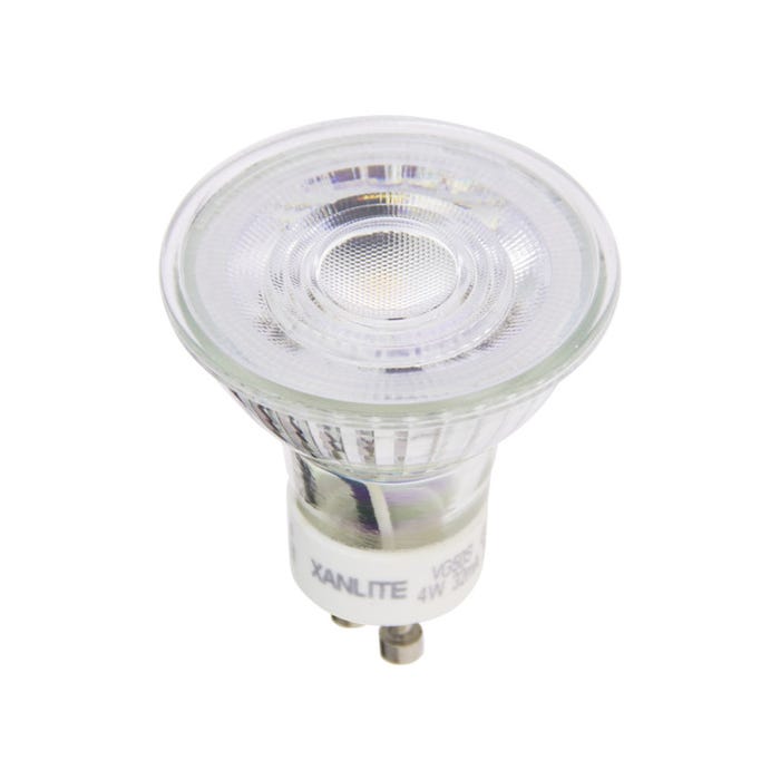 Xanlite - Lot de 2 ampoules LED spots au culot GU10, 5W cons. (50W eq.), lumière blanche chaude - PACK2VG50S 4