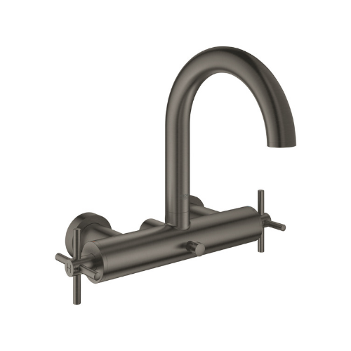 Grohe - Mélangeur bain douche Atrio, hard graphite brosse - ardoise brossé
