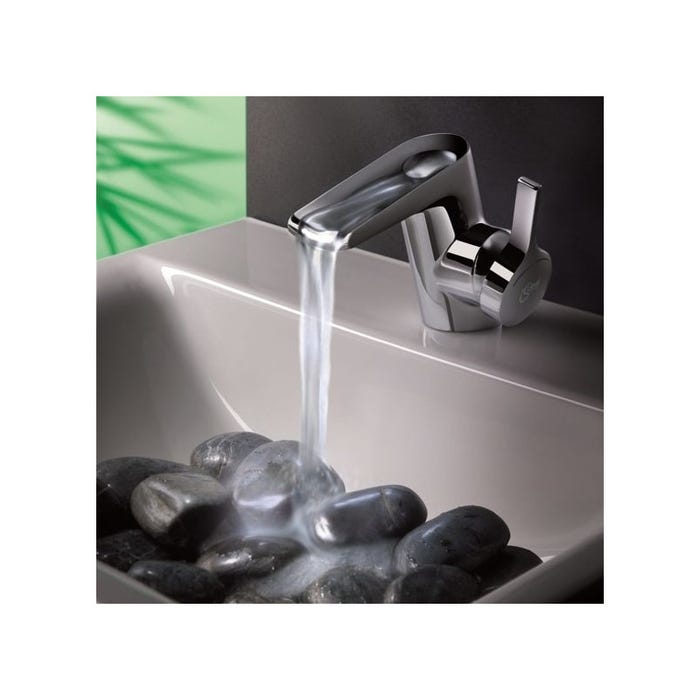 Ideal Standard - Mitigeur lavabo monotrou bec fixe écoulement en cascade chromé 125mm Ideal standard 2