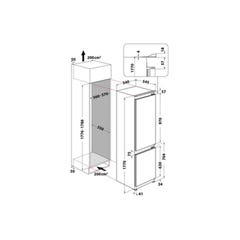 Réfrigérateur combiné intégré WHIRLPOOL INTEGRABLE ART66112 1