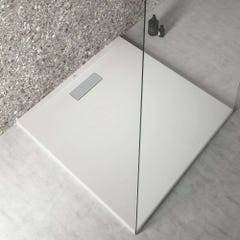 Receveur de douche carré ULTRAFLAT - 90x90 - Blanc - Acrylique 3