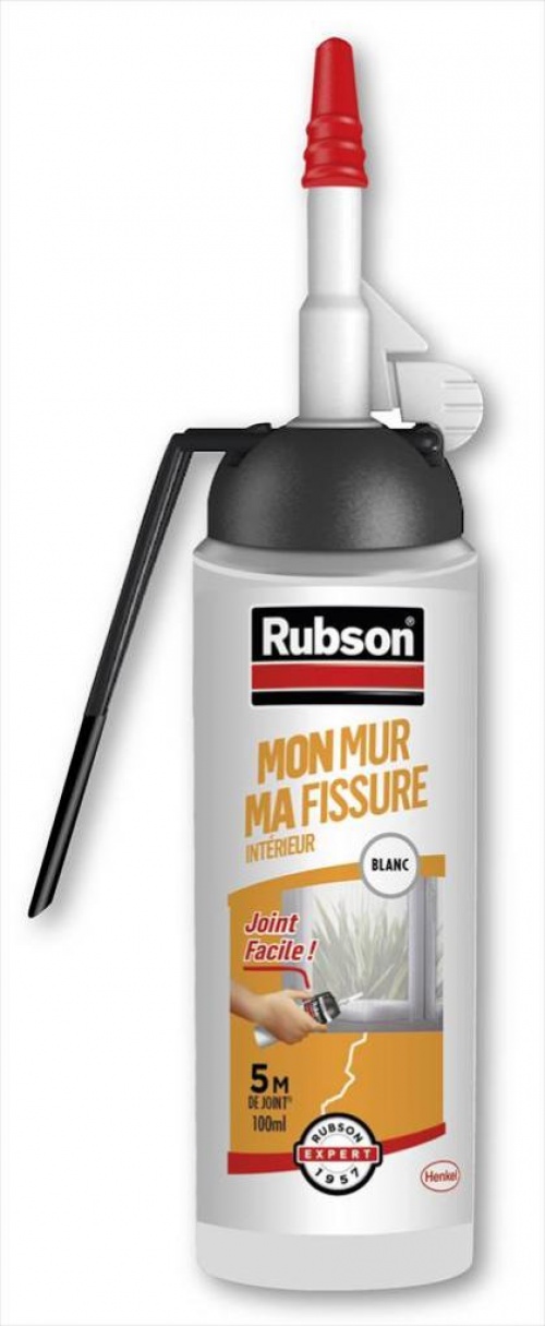 Mastic d'étanchéité mur et boiserie intérieur RUBSON blanc 100ml
