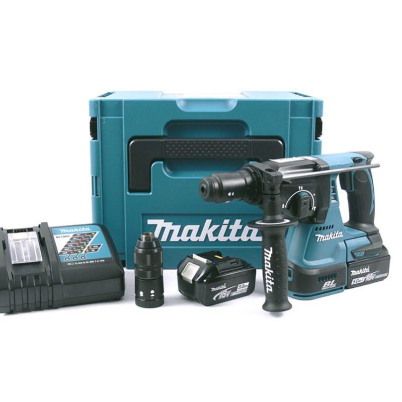 Perfo-burineur 18V LXT SDS-Plus 2J (2x5,0 Ah) en MAKPAC - MAKITA DHR243RTJ