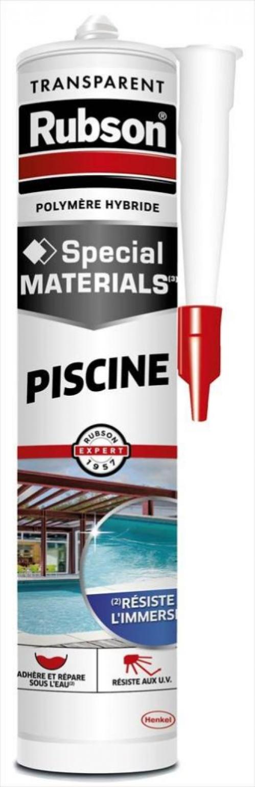 Mastic d'étanchéité joint pour piscine RUBSON transparent 280ml