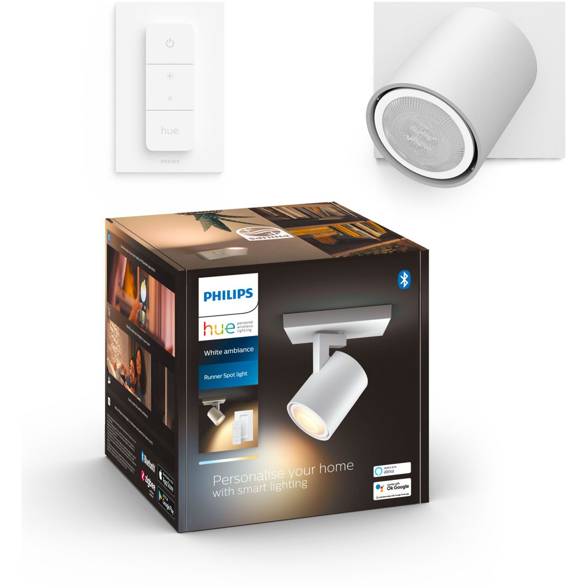 Luminaire PHILIPS HUE White Ambiance RUNNER Blanc+tlc