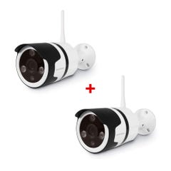 Caméra de surveillance extérieure Avidsen IP Wifi 720 P - application protect home - Lot de 2 0