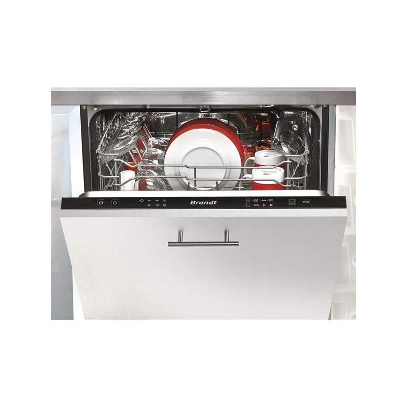 Lave-vaisselle encastrable BRANDT 14 Couverts 59.8cm D, BDJ424LB