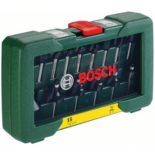 Bosch Accessories 2607019468 Jeu de fraises Carbure de tungstène Longueur 223.5 mm Diamètre de tige 6.3 mm 2