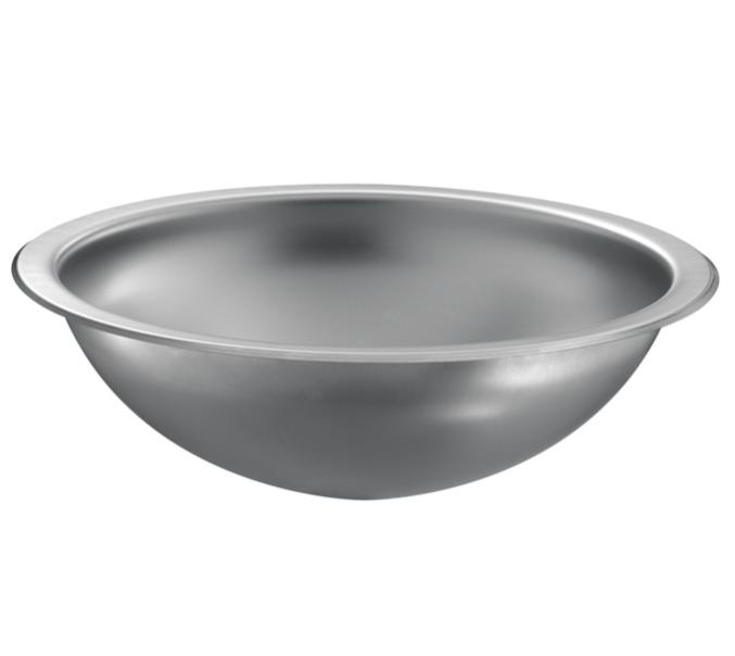 Vasque ronde à encastrer HEMI Ø 385 mm Inox poli brillant Delabie