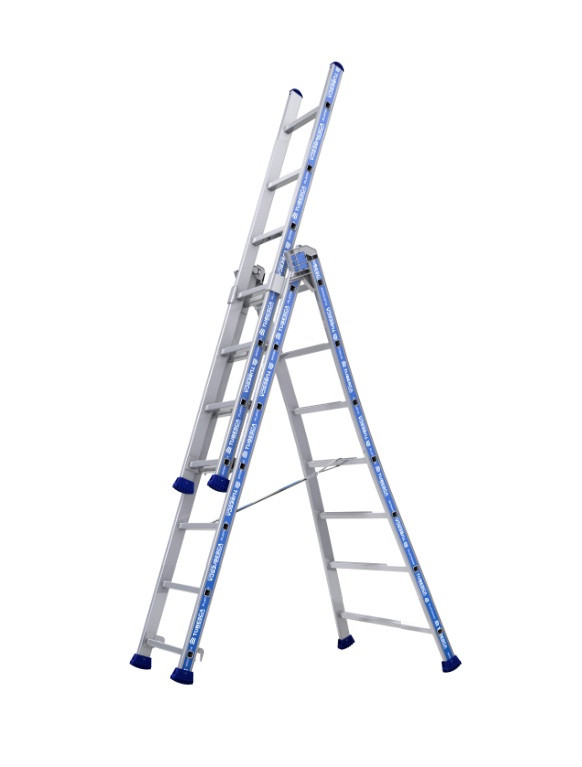 Tubesca - Echelle transformable 3 plans 3x7 échelons Ht d'accès maxi 5,79 m - PLATINIUM Tubesca Comabi