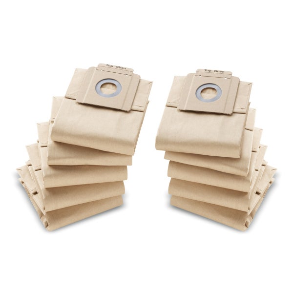 Sac filtrant papier pour aspirateur T 7/1 - T 9/1 - T 10/1 paquet de 10 - KÄRCHER - 69043330 1