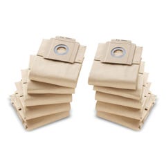Sac filtrant papier pour aspirateur T 7/1 - T 9/1 - T 10/1 paquet de 10 - KÄRCHER - 69043330 0