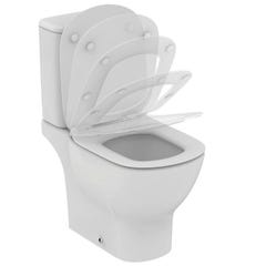 Ideal Standard - Pack WC Aquablade sans bride sortie horizontale alimentation latéral avec abattant frein de chute - TESI Ideal standard