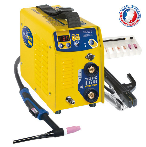 Poste de soudure Inverter TIG LIFT DC polyvalent 230V 160A TIG 160 DC Lift Gys