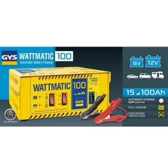 Chargeur de batterie automatique 6-12V 140W WATTMATIC 100 Gys 1