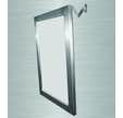 Miroir inclinable en inox 700x500x180mm (Accessibilité PMR) Akw