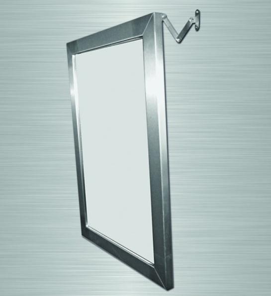 Miroir inclinable en inox 700x500x180mm (Accessibilité PMR) Akw