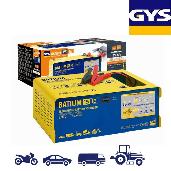 Chargeur batterie automatique 35 à 225ah Batium 15.12 Gys