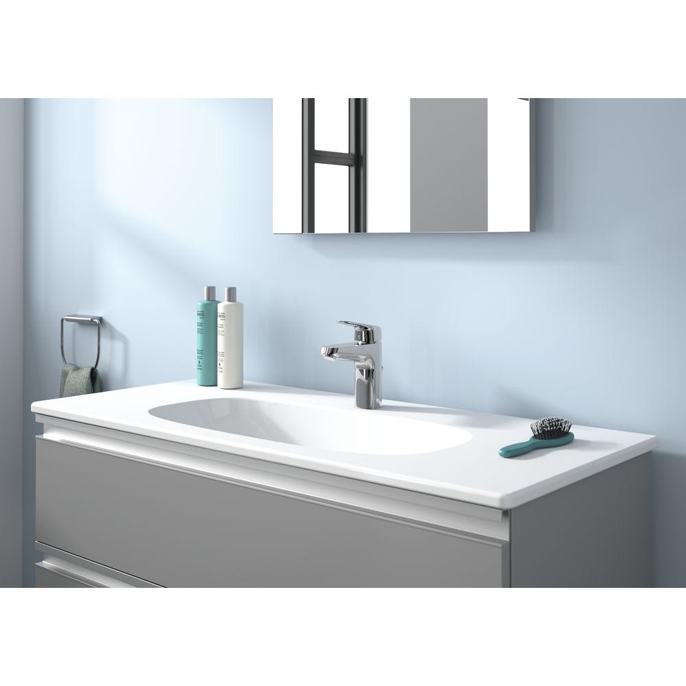 Ideal Standard - Mitigeur lavabo GRANDE bec fixe avec tirette et vidage métal chromé Ideal standard 2