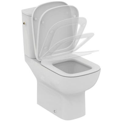 Porcher - Pack WC Aquablade Kheops blanc silencieux avec abattant thermodur déclipsable frein de chute