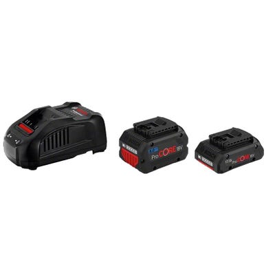 Pack de 2 batteries ProCore Bosch 18 V 4.0/8.0 Ah + chargeur GAL 1880 CV Professional - BOSCH - 1600A01BA8 0