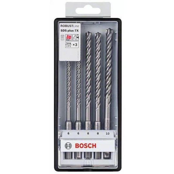 BOSCH - Coffret de 5 forets SDS Plus 7X 6 à 10 mm - 2608576200 1