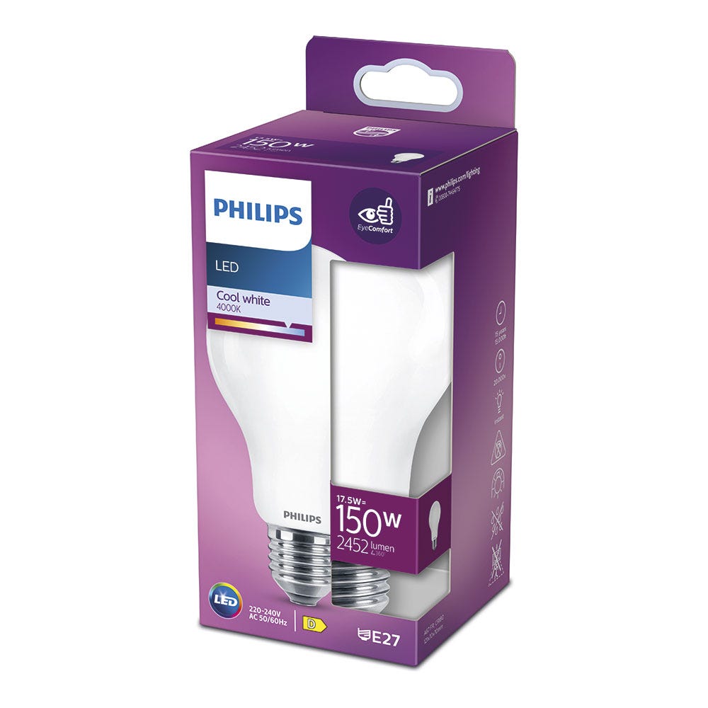 Ampoule LED PHILIPS Non dimmable - E27 - 150W - Blanc Froid 6