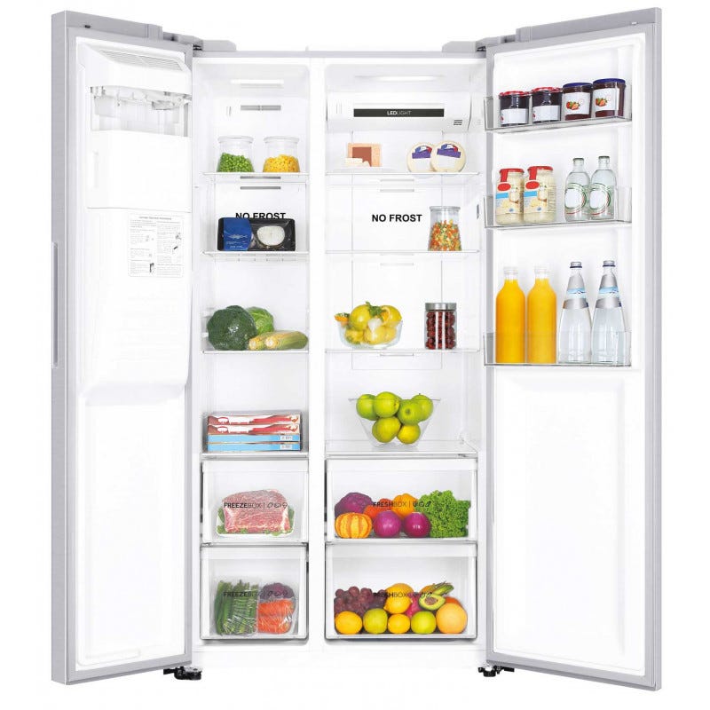 Réfrigérateurs américains 515L Froid Ventilé HAIER 90.8cm F, HSR3918FIPW 1
