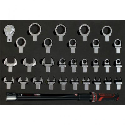Jeu de clés dynamométriques à emmancher 14x18 mm, 1/2''- 31 pcs KS Tools -  516.1730