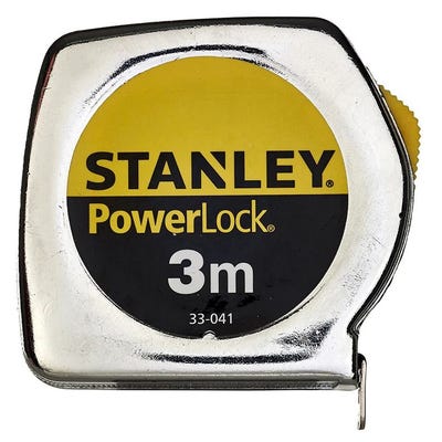 Mètre ruban 3 m x 19 mm 'Powerlock Classic Métal' - STANLEY - 1-33-041