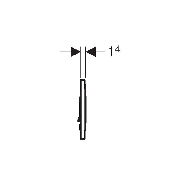 Geberit Plaque de déclenchement Sigma10 ST acier inoxydable brossé poli brossé (115.758.SN.5) 2