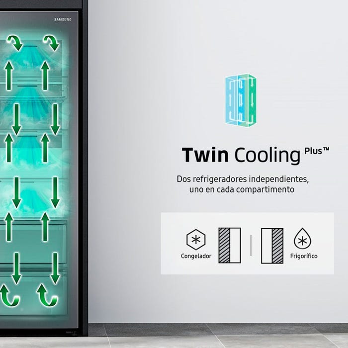 Réfrigérateurs américains 647L Froid Ventilé SAMSUNG 91cm F, SAM8806090798306 5