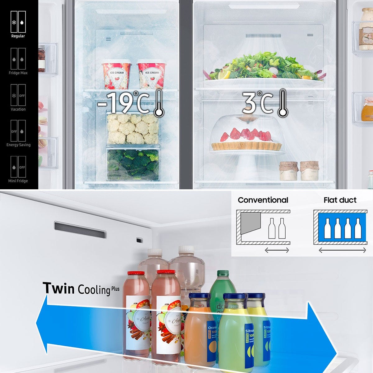 Réfrigérateurs américains 647L Froid Ventilé SAMSUNG 91cm F, SAM8806090798306 4