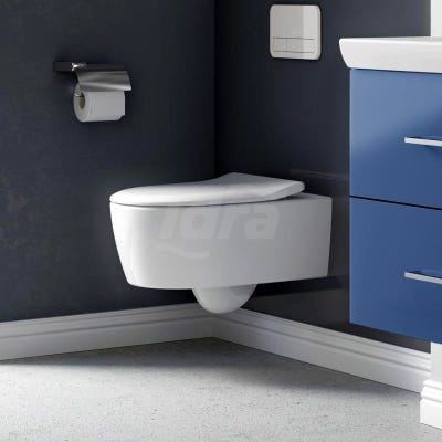 WC lavable mural Villeroy &, Boch Avento, avec siège de WC Combi-Pack 5656RS, DirectFlush, mural, Coloris: Blanc 1