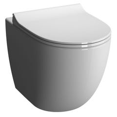 Cuvette de WC suspendue SENTO compact - Couleur : BLANC 0