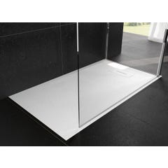 Receveur NOVOSOLID extra-plat - Dimensions : 120 x 80 cm - Rectangulaire - Blanc 0