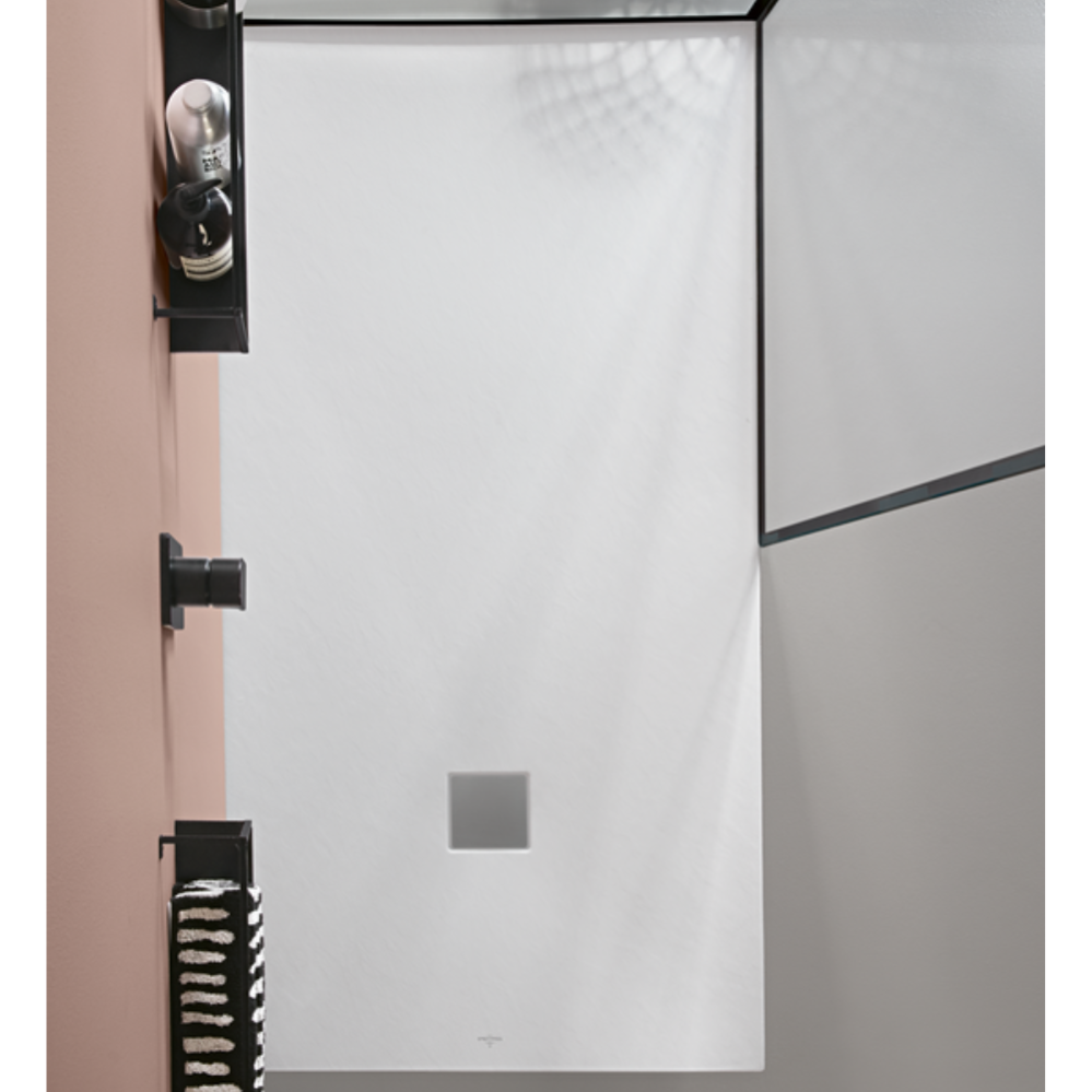 Receveur de douche rectangulaire PLANEO STONE WHITE - Receveur de douche PLANEO STONE WHITE-Dimensions:800x1200. 0