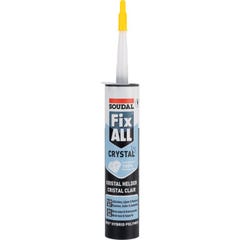 Mastic-colle polymère hybride FIX ALL CRYSTAL cartouche 290 ml - SOUDAL 110980 1