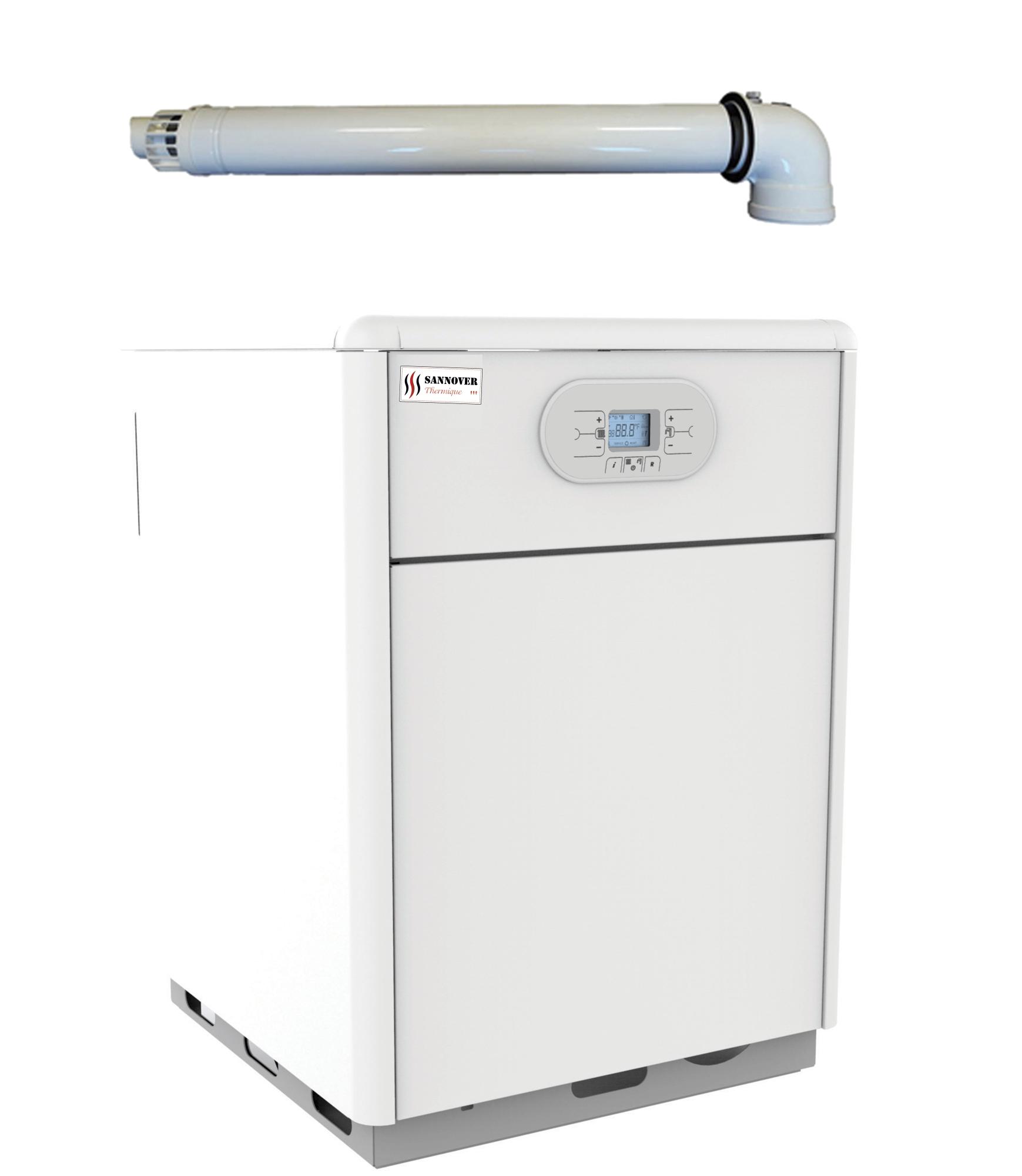 Chaudière Gaz Sol Condensation SunCondens Sannover 28 kW Chauffage + Eau Chaude Ballon 40 L