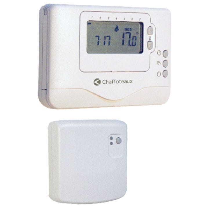 Thermostat d’Ambiance Sans Fil Contact sec Programmable Easy Control R Chaffoteaux Compatible toutes chaudières 0