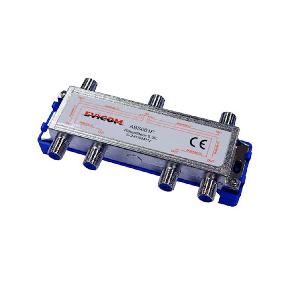 evicom abs061p | evicom abs061p - répartiteur 5 - 2 300 mhz 6 sorties