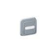 Bouton Poussoir Inverseur Plexo Ip55 - Complet Encastré Avec Porte-étiquettes - Gris