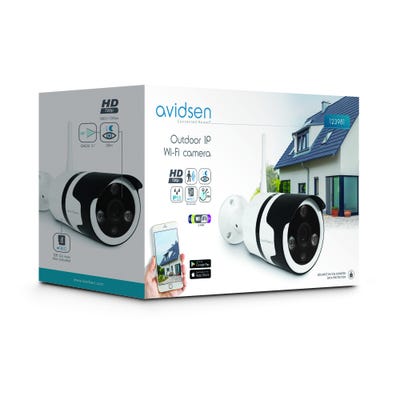 Caméra de surveillance extérieure Avidsen IP Wifi 720 P - application protect home - Lot de 4